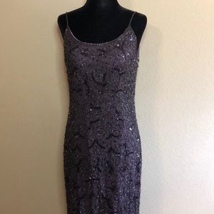 Dusk Purple Beaded Dress